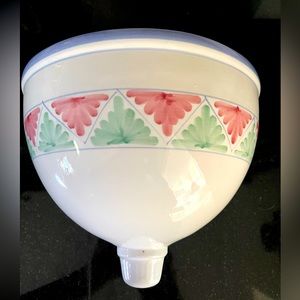 Wall Pocket Large Ceramic Hand Painted Pier 1 Signed Made In Spain 10" Wall Vase